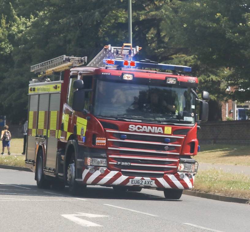 On The A20 Crossroads At Smeeth, Near Ashford, Fire Crews Were Called To Reports Of A Car And Van Crash