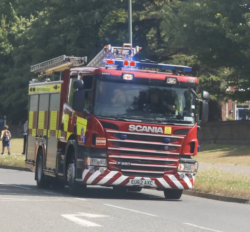 A kitchen fire in Darenth, Dartford, is thought to have started when a wooden chopping board was left on top of an accidentally left-on h…