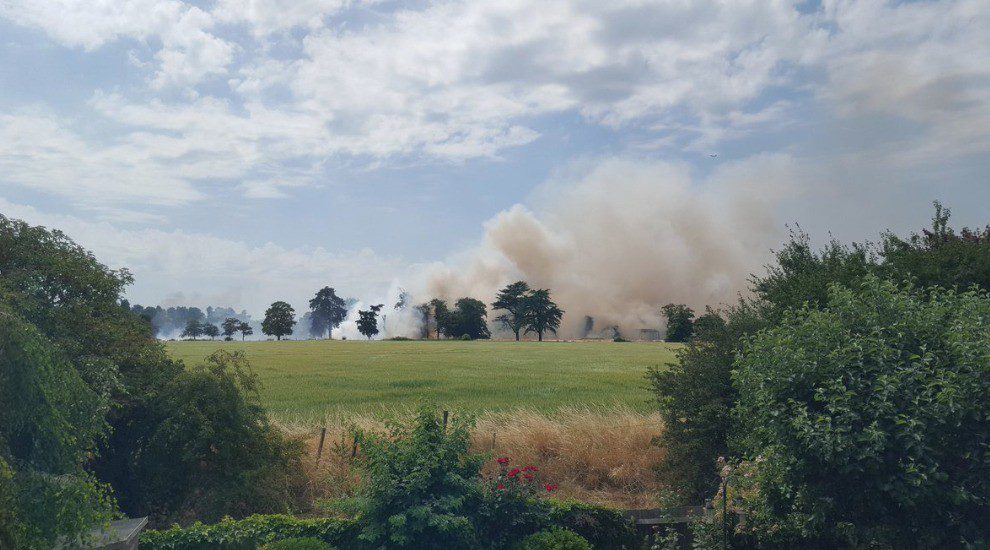 Holyport Village On Lockdown As Fire Rips Fields