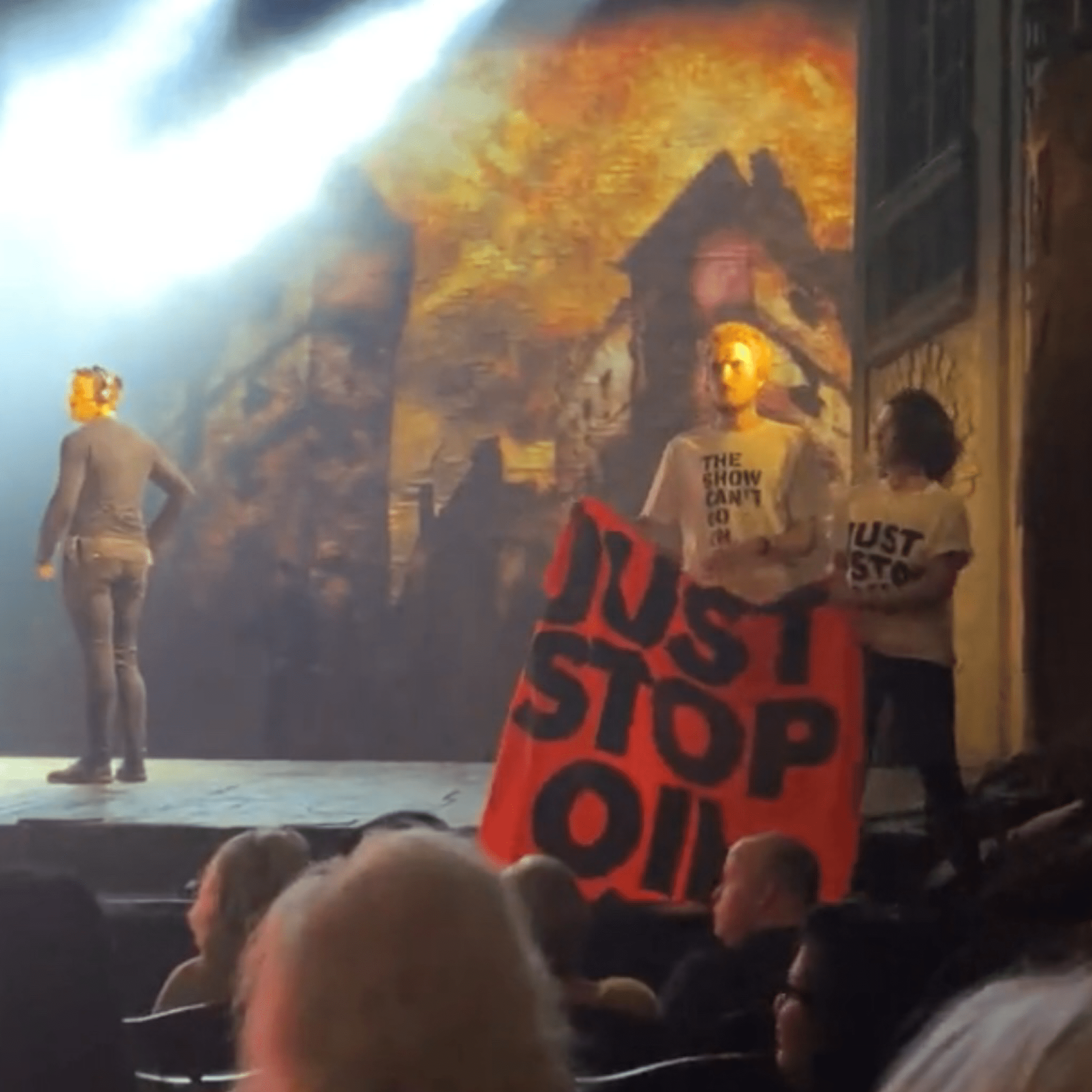 Environmental Activists Disrupt Les Miserables Performance In West End Protest