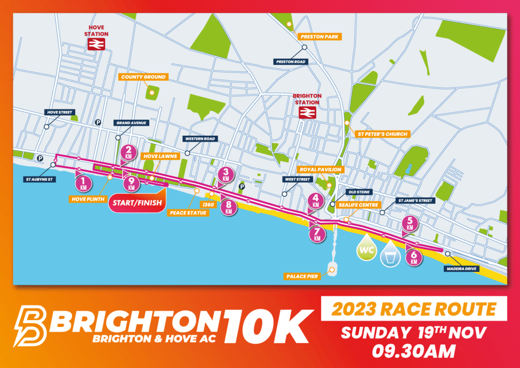 Brighton 10k Run: Major Road Closures Along Coastal Route