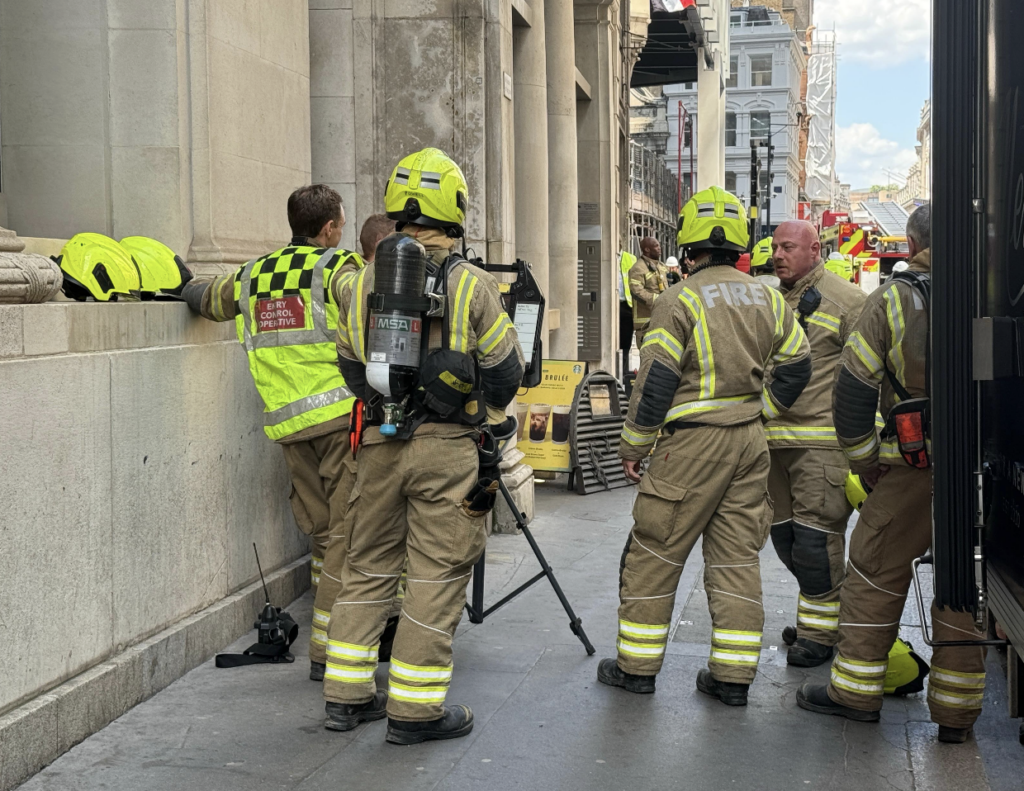 Fire at Retail and Commercial Building in the City of London