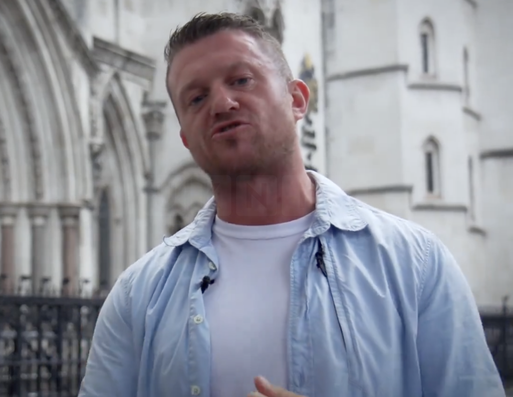 Tommy Robinson Moved to Solitary Confinement After Death Threats in Prison