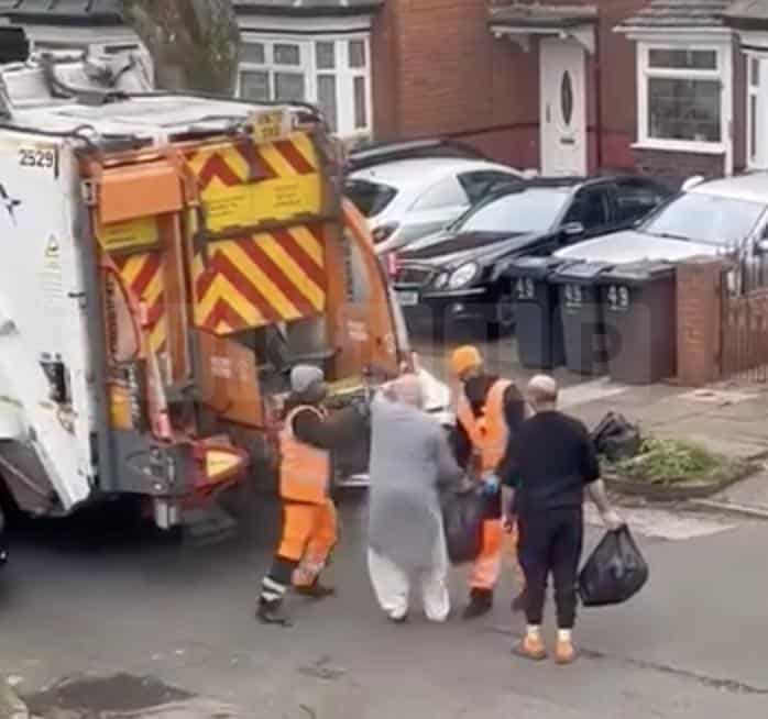 Bin Worker Pushes Resident in Rubbish Row on Birmingham Street