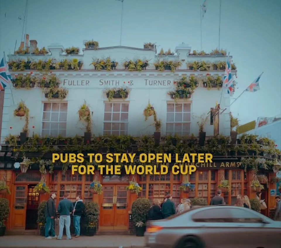 Pubs Get Green Light for Late Licences During World Cup Knockouts