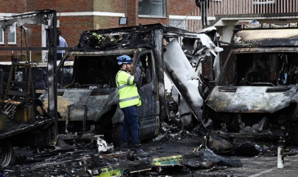 Three Charged Over North London Ambulance Arson Attack