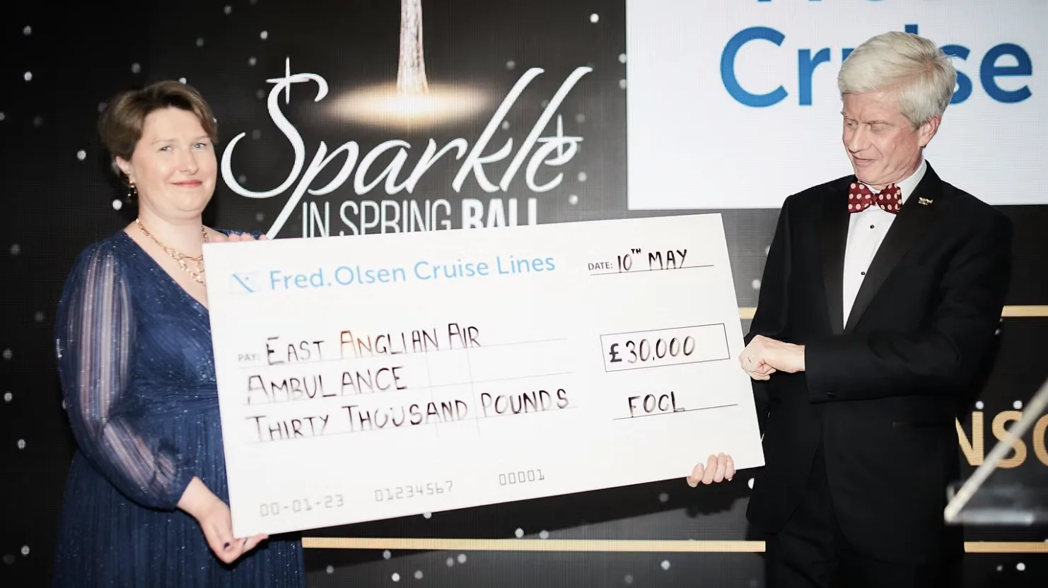 Fred. Olsen Cruise Lines Gifts Â£30,000 to Keep East Anglian Air Ambulance Flying High