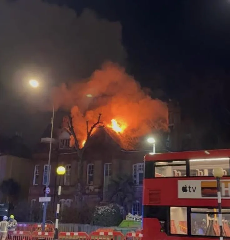 Rushey Green Nursery Roof Destroyed in Massive Blaze â€“ Firefighters Battle Fierce Inferno