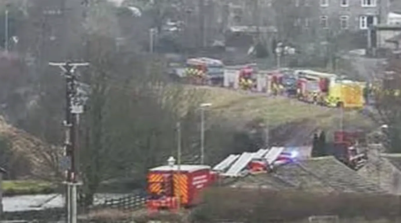 Light Aircraft Crashes Near Littleborough in Dramatic Emergency Response