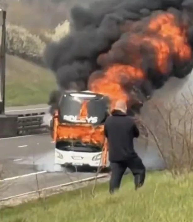 Blaze on M6 Toll Fells Man City Fansâ€™ Coach â€“ All Safe, Fans Rerouted to Wembley