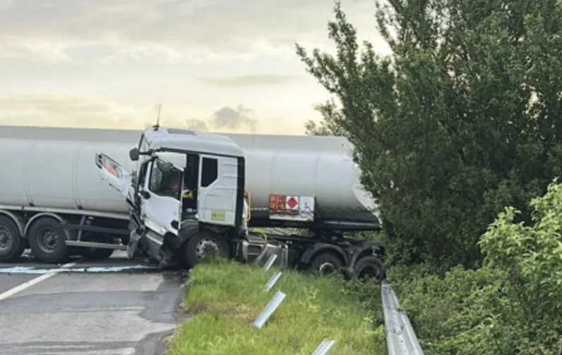 M5 Southbound Delays Over Two Hours After Fuel Tanker Incident Near Edithmead