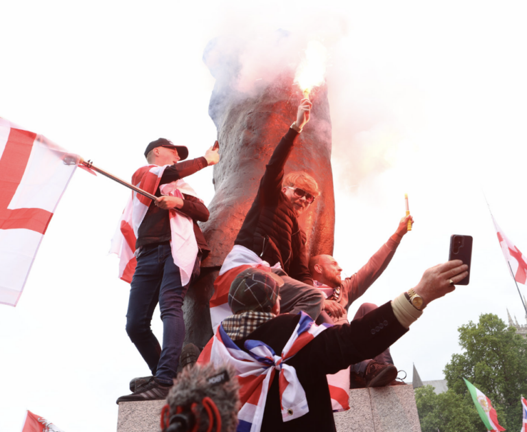 43 Held as Tommy Robinson Rally Clashes with Pro-Palestine Protest