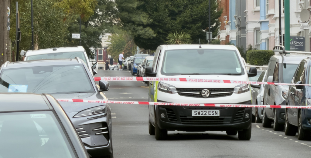 Police cordon off Pemberton Road after reports of gunshots in north London